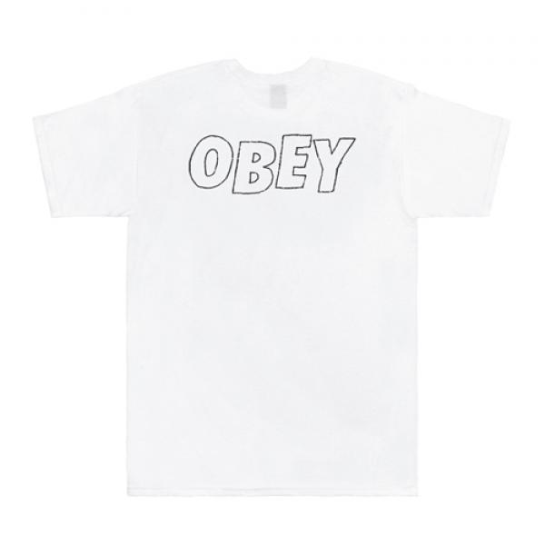 (163081319)OBEY LO-FI TEE-WHT